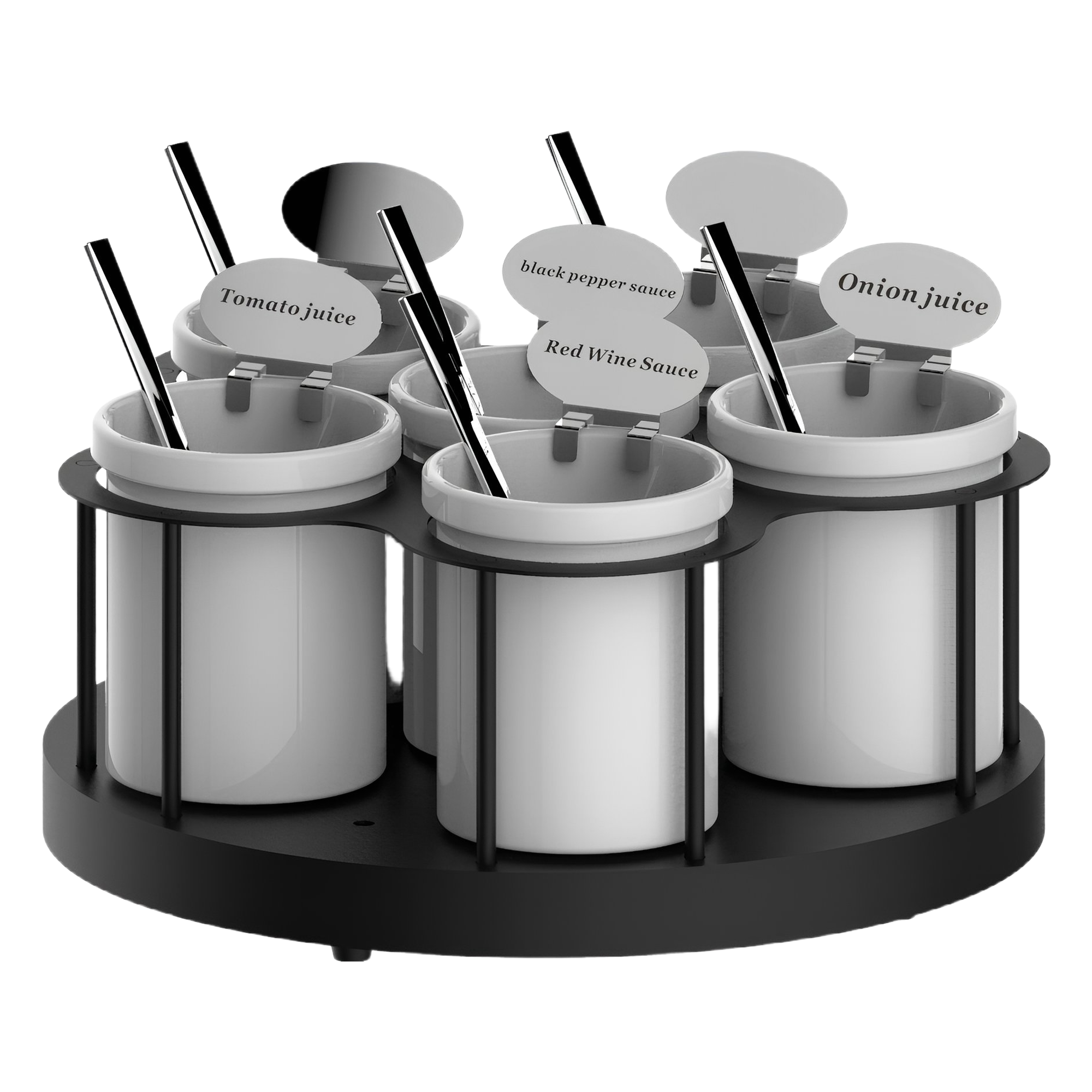 Support à sauces rotatif