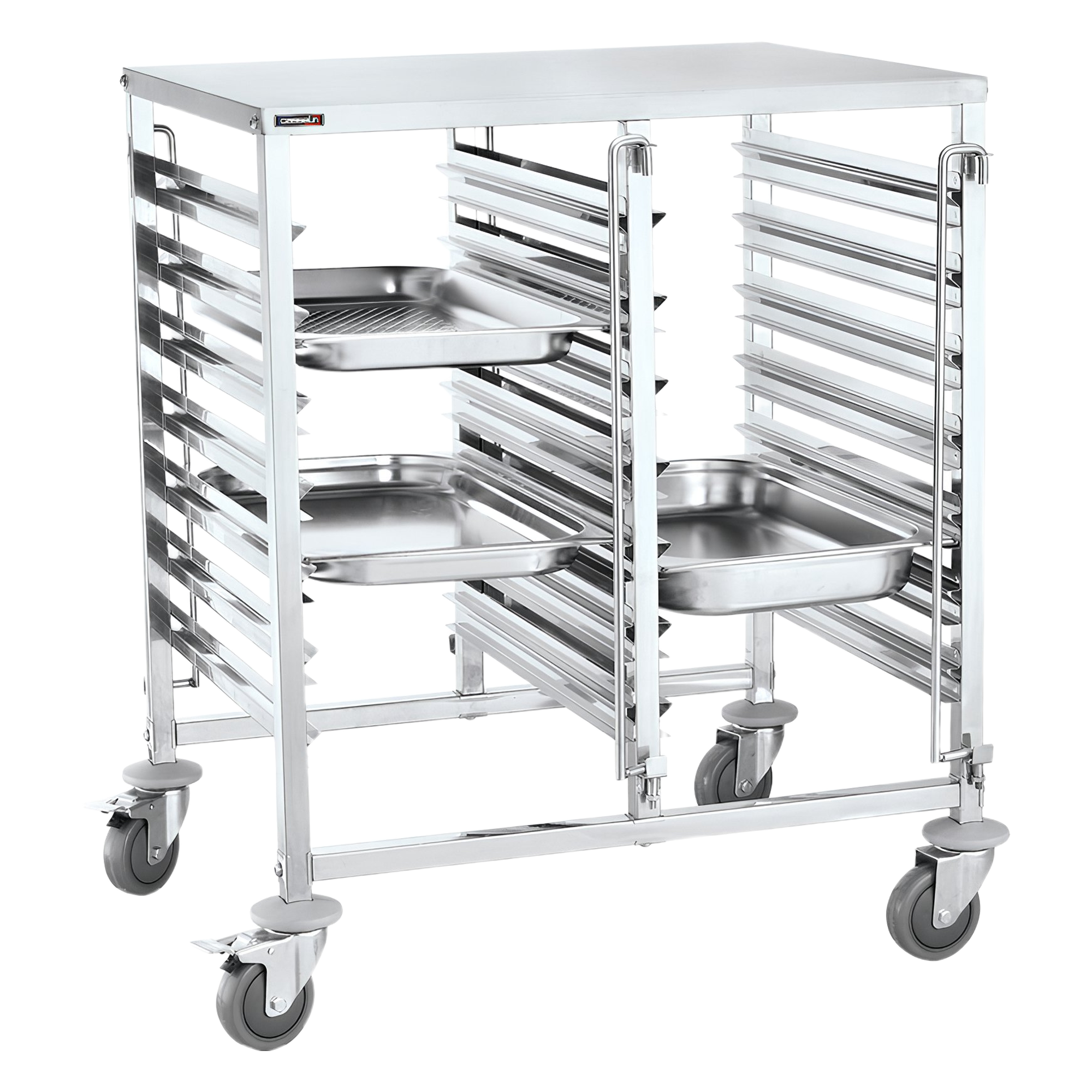 Chariot double à glissières 14 GN 1/1