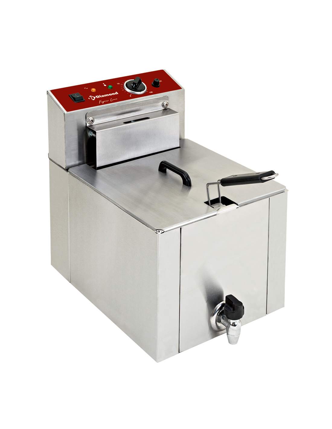 Friteuse de table électrique "S-POWER" 12 litres + robinet